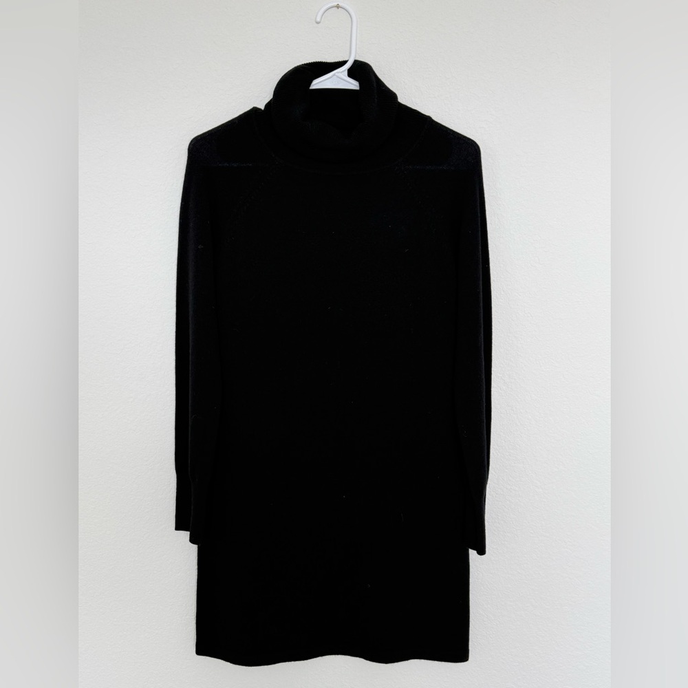 Quince Classic Black Long Sleeve Dress